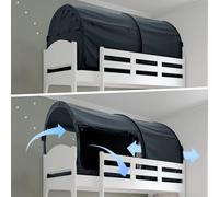 Alvantor Bed Canopy Tents Dream Privacy Space Twin Bunk Bed Sleeping Tents Indoor Pop Up Portable Frame Curtains Breathable Grey Cottage (Mattress Not Included) Reducing Light