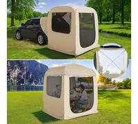 Alvantor Pop Up Screen House, 4 in 1 Outdoor Camping Tent,6'x6'Screen Room with Mosquito Netting &Waterproof PVC, PVC Clear Top SUV Tent with Carry Bag, Instant UV Resistant Sun Shelter