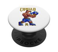 Alvarez Mexicano Boxing Bear Mexican Pride Patriotic Retro PopSockets Adhesive PopGrip