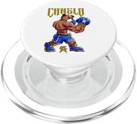 Alvarez Mexicano Boxing Bear Mexican Pride Patriotic Retro PopSockets PopGrip for MagSafe