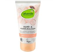 alverde NATURKOSMETIK Hand and Nail Balm, Organic Apricot Kernel Oil & Vegetable Keratin, pH Skin Neutral, Vegan, for Normal Skin, 75 ml