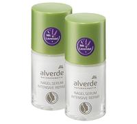 alverde NATURKOSMETIK nail serum intensive repair with organic lavender, 10 ml x 2 bottles