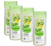 alverde Naturkosmetik Shower Gel Mint Bergamot Pack of 4 x 250 ml Bottles