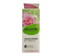 Alverde Wild-Rose Smoothing Hydrating Day Cream - Helps Regenerate Skin & Restore Radiance) - 50ml Vegan/No Animal Testing
