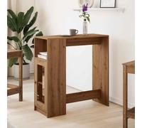 alvero wooden rectangular bar table with 1 door in artisan oak