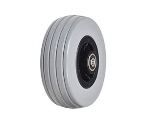 AlveyTech 6"x2" Gray Front and Rear Caster Wheel for The Quantum Q6 Edge & Q6000Z