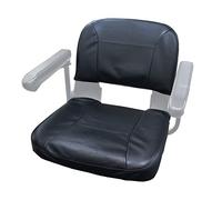 AlveyTech Black Seat Cover Set - Fits Pride Revo, Sonic & Go-Go Scooters - PU Faux Leather - 3 & 4 Wheel Electric Scooter & Wheelchair Covers