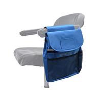 AlveyTech Saddle Bag for Mobility Scooter, Wheelchair, & Power Chair (Large, Blue) - Armrest Accessories Holder for Wheelchairs and Electric Scooters, Side Pouch Storage Organizer, Bags for Adults