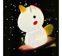 ALVIA Unicorn Night Light - 50 Hours - Rechargeable Dimmable LED Lamp for Baby Nursery, Girls or Boys Bedroom - BPA-Free Silicone - Toy Safety Fullfilled