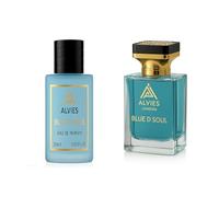 Alvies® Blue D Soul Extrait de Parfum for Men | Long-Lasting Fragrance with 30% Oil Concentration | Our Impression of Bleu de Chanel | Fresh, Citrus & Woody 60&30ml & Free 2ml Sample with 60ml (60ml)