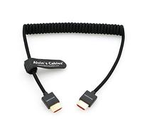 Alvin’s Cables 8K 2.1 Full HDMI Braided Coiled-Cable for Atomos Ninja-V 4K-60P Record from Z-CAM for Canon-C70, for Sony A7S3| A9| A74