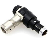 Alvin’s Cables Compatible Fischer S102 3 Pin Male Right Angle Connector for ARRI Alexa, RED DSMC2, for Sony Venice RS 3 Pin Plug 3 O’Clock