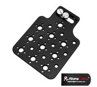 Alvin’s Cables Multifunctional Cheese Plate with 3/8 1/4 Threads, Side Mounting Plate for ARRI RED Camera with 3/8’’ Screws-A0124