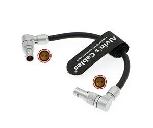 Alvin’s Cables Power Cable for DJI RS2 RS3 Rotatable 2 Pin Male Right Angle to 2 Pin Male for Tilta Float Gimbal Support System 15cm/5.9inches