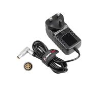 Alvin’s Cables RED DSMC3 Right-Angle 6 Pin Female AC Power Supply Adapter 12V 3A Universal Plug Charger for RED DSMC2 DSMC3 Komodo-X V-Raptor Camera, for DJI Ronin 4D, with UK Plugs 2m/6.6ft