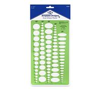 Alvin, TD1267, Even Ellipse Master Template, 6.5" x 11" x .030"