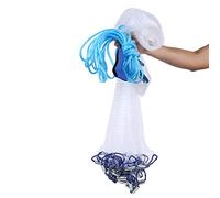 Alvinlite Cast Net, Saltwater American Fishing Cast Net Casting Nets for Bait Fish Heavy Duty Throw Net Fishing Nets for Saltwater, 8FT/10FT Radius Size(7.9ft)