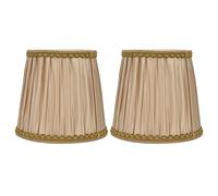 Alvinlite Chandelier Shades Candelabra Shades Lamp Shades Set Of 2, Gold Uno Fitter Bell Lamp Shades for Floor Chandelier Pendant Light Replacement