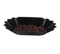 Alvinlite Coffee Beans Sample Tray,Reusable Plastic Display Dish Plate for Home Kitchen(Black)