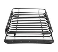 Alvinlite Rc Roof Rack Metal Cargo Rack with 5 LED Lights 9.1in X 5.7in Car Top Luggage Basket Fit for RX-4 SCX10 90046 SCX10 III AXI03007