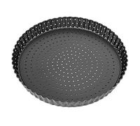 Alvinlite The Perforated Pie Pan Golden Pie Tart Quiche and Flan Crusts Guaranteed With This Deep Dish Pie Plate Designed With Holes For Crisp Baking 9' Type