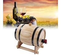 Alvinlite Wine Pine Barrels Self Brewed Wine Pine Aging Barrels Wooden Beer Barrels for Bar Catering Barbecue Shop |3L| Wine Pine