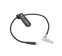 Alvin's Cables 2 Pin Male Rotatable Right Angle to Micro USB Power Cable for ARRI Z CAM E2 Flagship to Nucleus Nano Braided Wire 30CM