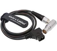 Alvin's Cables 8 Pin Right Angle Female to D-Tap Flexible Power Cable for Arri Alexa Mini Camera 1M