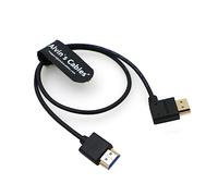 Alvin's Cables 8K 2.1 HDMI Cable High Speed for Atomos Ninja V Monitor Straight to Left Angle HDMI Cord for Z CAM E2, Sony FS5| FS7| A7S3 Cameras 19.7inches|50CM