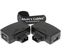 Alvin's Cables Adapter-Converter-Connector-Dtap-USB P Tap D Tap Male to Female 5V USB Female Connector for Phone Camera Monitor 2 Pcs