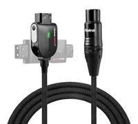 Alvin's Cables Alvins Smart D-Tap to XLR 4 Pin Female Braided Power Cable for Sony VeniceF55|SXS, for Blackmagic URSA Mini Pro, Tvlogic Monitor, Ultra Flexible, 1M|39.4inches, Black