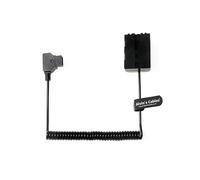 Alvin's Cables D-Tap to NP-FM500H Dummy Battery Power Cable for ARRI WCU-4 Hand Unit Coiled Cable Compatible with Sony DSLR A500 A550 A560 A580 A700 A850 A900 Alpha SLT A58 A65 A65V A77 Cameras