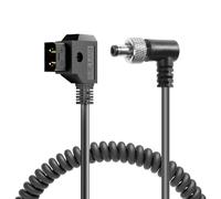 Alvin's Cables D-Tap to Right Angle Locking DC Coiled Power Cable for Atomos Monitor Video Devices PIX-E7 PIX-E5 7 Touchscreen Display Hollyland Mars 400s