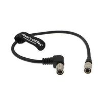 Alvin's Cables Hirose 4 Pin Male Power Cable for Sound Devices Recorder and Wisycom Mcr 42s from NP1 Right Angle to Straight 30CM
