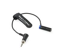 Alvin's Cables Low-Profile Mini-XLR 3-Pin Male to 3.5mm-TRS-Locking Audio-cable for Canon-EOS-C70 to Deity BP-TRX|Sennheiser-EK-100 G4|G3 Cord TA3M-Mini to 3.5mm Screw-TRS Cable Blue