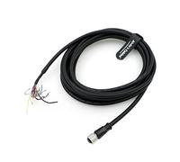 Alvin's Cables M12 A-Code 12 Pin Female to Flying Leads Power IO Cable for Cognex Industrial Camera in-Sight 7000 2000 8000 Series Version Systerm 2M/6.6ft