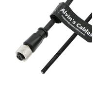Alvin's Cables M12 A-code 5 Pin Female to Open End Power I/O Cable Drag-Chain for SICK Camera, 6009868 DOL-1205-G05M Sensor and Actuator Cable 49.2ft/15m