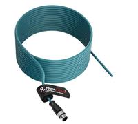 Alvin's Cables M12 A-Code 8 Pin Male to Open End Power I/O Cable Cat6a High-Flex Shielded for Cognex Keyence Basler Industrial Automation Fieldbus Module 49ft/15m, Green