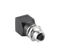 Alvin's Cables M12 D-Code 4-Pin to RJ45 Adapter Cat6a IP68 Waterproof Shielded, M12 Female to RJ45 Female Industrial Ethernet Connector for Cognex Keyence Omron Siemens Sick Baumer Datalogic