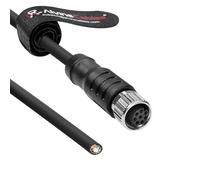 Alvin's Cables M8 8 Pin Female A-Code to Open End Power I/O Cable Drag-Chain Shielded for Baumer CX Series VCXG VCXU VCX.XC Camera Industrial Automation Sensor Systems 6.56ft/2m