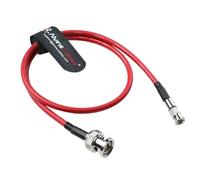 Alvin's Cables Micro BNC to BNC Cable 12G-SDI High Speed 4K UHD Video Coaxial Cable, 75 Ohm Ultra-Slim for Blackmagic Video Assist 5" Monitor, Red 50CM|19.7inches