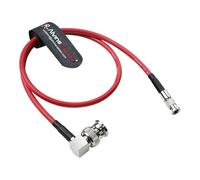Alvin's Cables Micro BNC to BNC Cable 12G-SDI High Speed 4K UHD Video Coaxial Cable, Right Angle BNC 75 Ohm Ultra-Slim for Blackmagic Video Assist 5" Monitor,Red 50CM|19.7inches