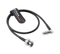 Alvin's Cables Micro BNC to BNC Cable 12G-SDI High Speed 4K UHD Video Coaxial Cable, Right Angle Micro BNC 75 Ohm Ultra-Slim for Blackmagic Video Assist 5" Monitor,50CM|19.7inches