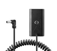 Alvin's Cables NP-F550 Dummy Battery to DC Right Angle Coiled Power Cable for Atomos Ninja V | Shinobi | Shogun | SmallHD | Feelworld Monitor for Sony NP- F550| F770 F970 Dummy Battery
