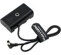 Alvin's Cables NP-F550 Dummy Battery to DC Right Angle Power Cable for Atomos Ninja V | Shinobi | SmallHD | Feelworld Monitor for Sony NP-F550| F770 F970 Dummy Battery