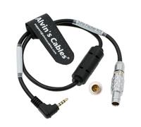 Alvin's Cables Nucleus-Nano Motor Run Stop Cable for Tilta for Arri Alexa LF| SXT| Amira| XT Cameras Fischer 3 Pin to Right Angle 2.5mm LANC RS Cable 40cm| 15.7inches