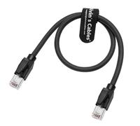 Alvin's Cables RJ45 Ethernet Cable, Cat6a Shielded Industrial Profinet Ethernet Cable High-Flex Drag-Chain High-Speed Gold-Plated Connectors for PLC, Robotics & Motion Control 1ft/30cm