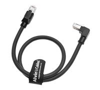 Alvin's Cables RJ45 Ethernet Cable, Down-Angle Cat6a Shielded Industrial Profinet Ethernet Cable High-Flex Drag-Chain High-Speed Gold-Plated Connectors for PLC, Robotics & Motion Control 3.3ft/1m