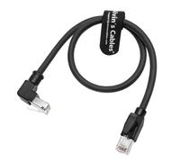 Alvin's Cables RJ45 Ethernet Cable, Down-Angle Cat6a Shielded Industrial Profinet Ethernet Cable High-Flex Drag-Chain High-Speed Gold-Plated Connectors for PLC, Robotics & Motion Control 16.4ft/5m