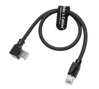 Alvin's Cables RJ45 Ethernet Cable, Right-Angle Cat6a Shielded Industrial Profinet Ethernet Cable High-Flex Drag-Chain High-Speed Gold-Plated Connectors for PLC, Robotics & Motion Control 16.4ft/5m